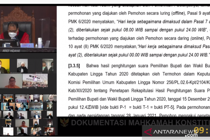 MK putuskan tolak sengketa Pilkada Lingga