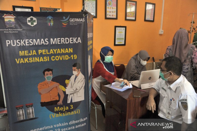 Capaian vaksin Covid-19 tahap 1 di Sumsel