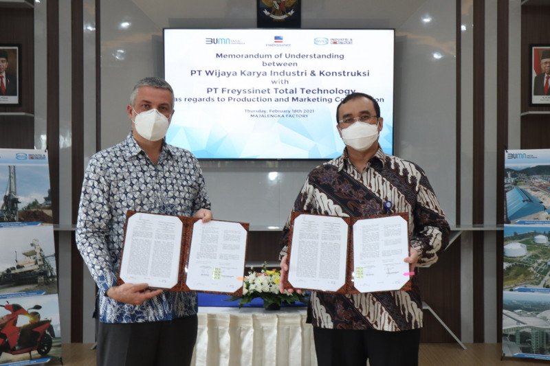 Tingkatkan daya saing, WIKA Ikon gandeng Freyssinet