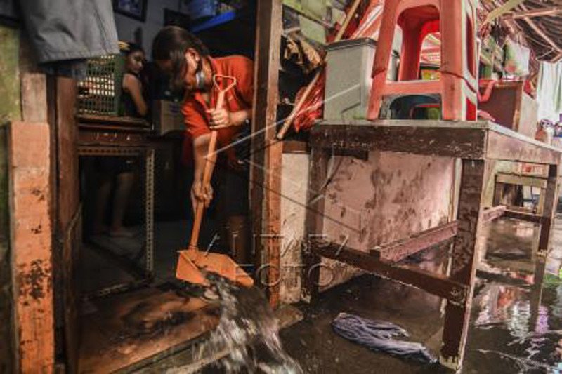 Curah hujan tinggi penyebab banjir di Jakarta
