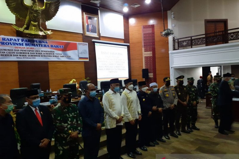 DPRD Sumbar usulkan penetapan Gubernur dan Wagub hasil Pilgub 2020