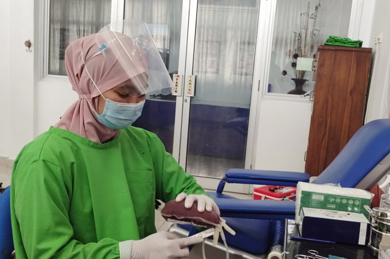 UTD PMI Lampung catat empat orang penyitas COVID-19 donor plasma konvalesen