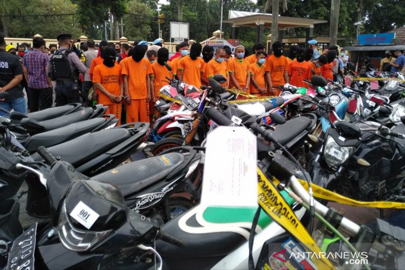Polres Bogor amankan 134 kendaraan bermotor curian