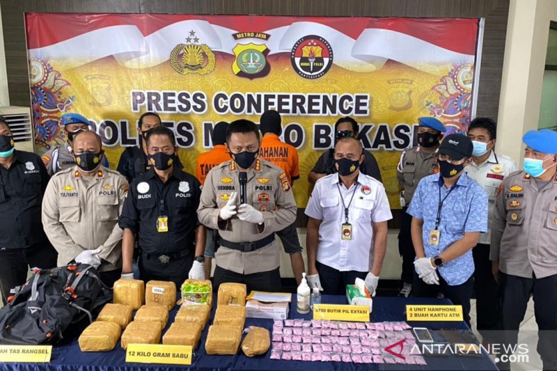 Polres Bekasi bongkar jaringan peredaran narkoba lintas negara