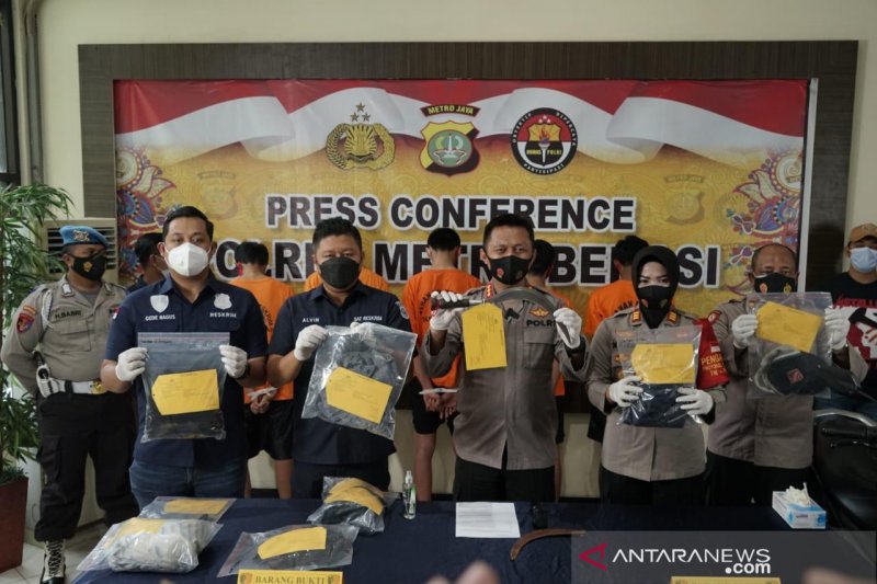Lima anggota geng motor Tambun Bekasi dicokok polisi