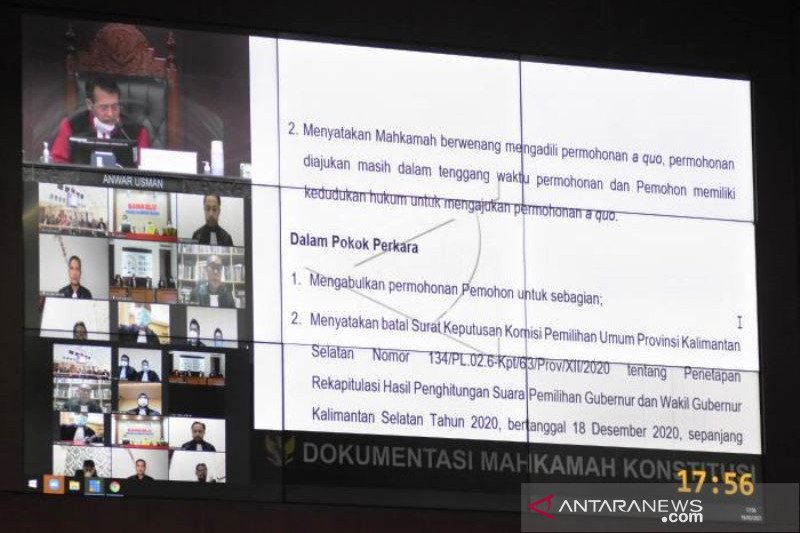 MK Putuskan Pemungutan Suara Ulang Pilgub Kalimantan Selatan