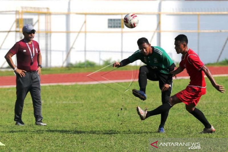 Tim Sepak Bola PON Aceh Kembali Berlatih