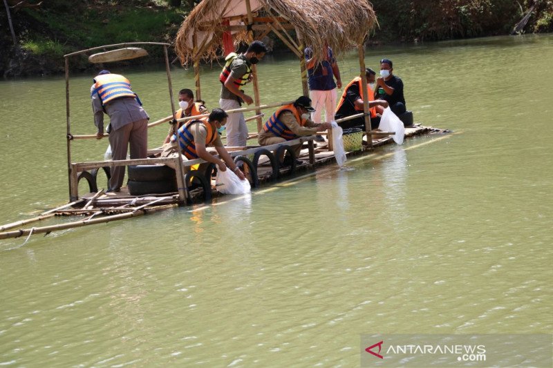 DKP Kulon Progo "restocking" benih ikan di Embung Blubuk