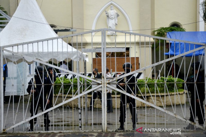 Pengamanan gereja jelang Paskah di Makassar
