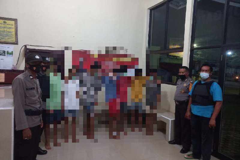 Polres Lampung Timur tangkap tujuh pelaku pencurian dengan kekerasan