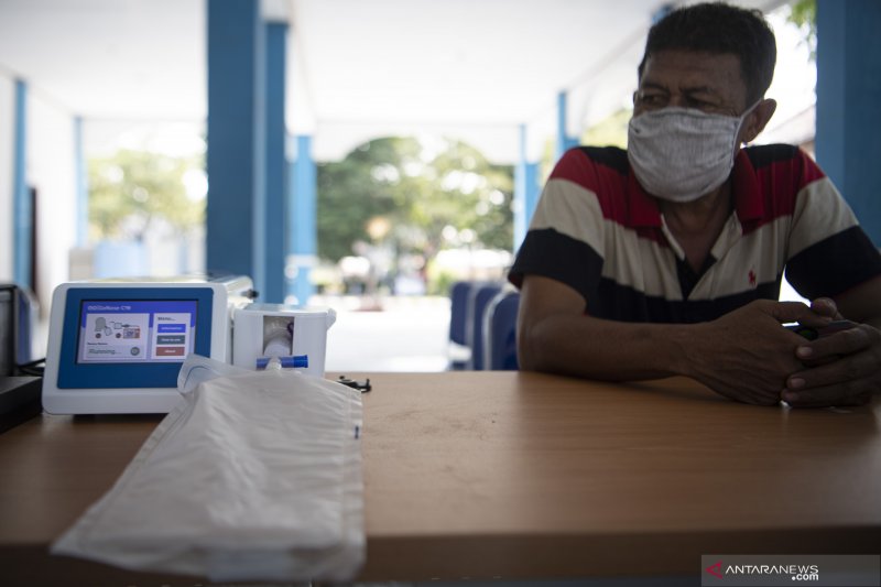 Simulasi Tes GeNose C19 di Terminal Alang-Alang Lebar 