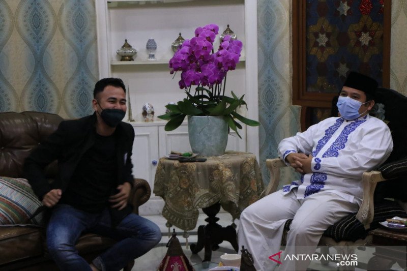 Raffi Ahmad temui Wali Kota Arief bahas kerjasama majukan sepak bola