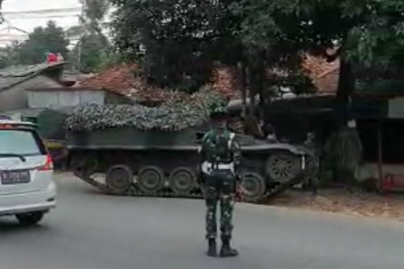 TNI AD bantah kerahkan tank untuk lakukan penyekatan larangan mudik