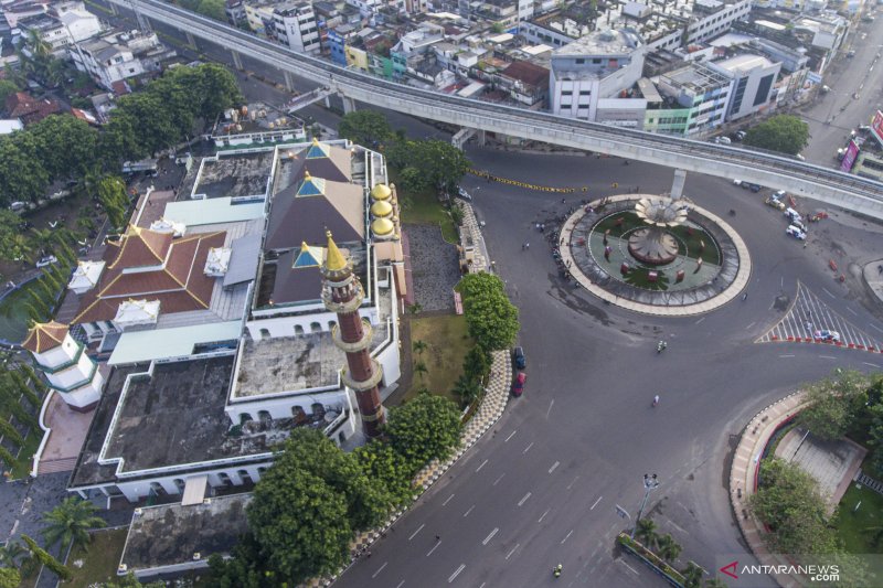 Pusat kota Palembang tanpa Shalat Idul Fitri