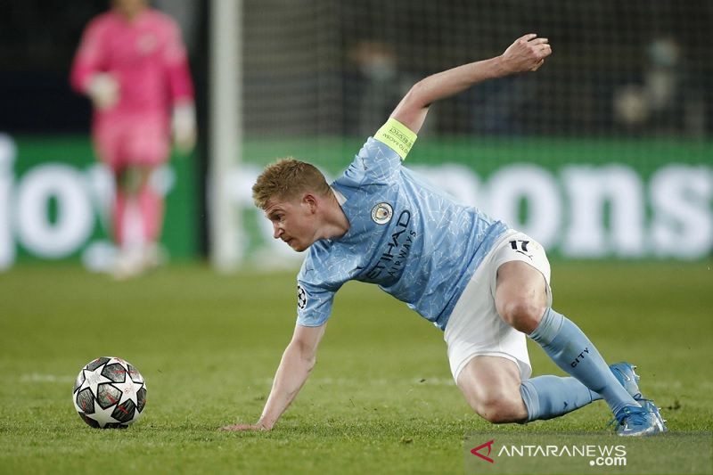 Kevin De Bruyne diragukan tampil bela Man City hadapi Norwich