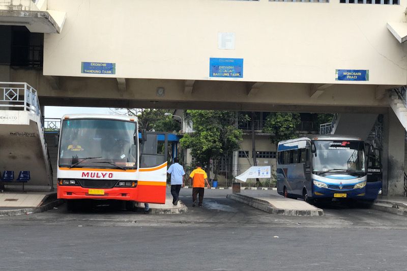 Pengelola Terminal Giwangan me emukan lagi penumpang positif COVID-19