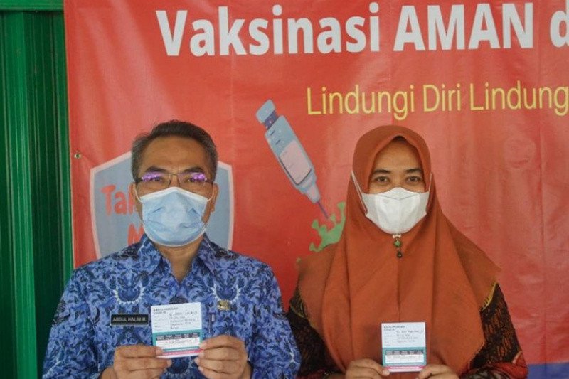 Bupati Bantul menjalani vaksinasi setelah tiga bulan sembuh dari COVID-19
