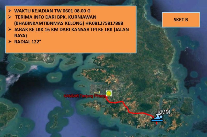 Tim SAR mencari anak yang tenggelam di perairan Bintan