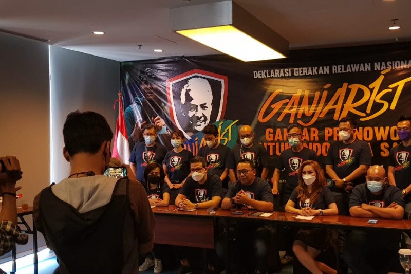 Relawan Ganjarist deklarasikan diri dukung Ganjar Pranowo sebagai Capres 2024