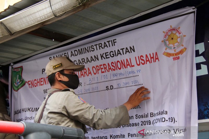 Penututupan Paksa Tempat Usaha Langgar Prokes