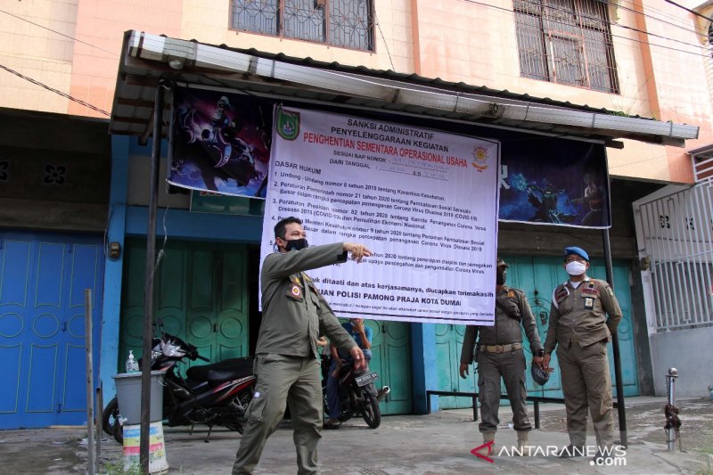 Penututupan Paksa Tempat Usaha Langgar Prokes