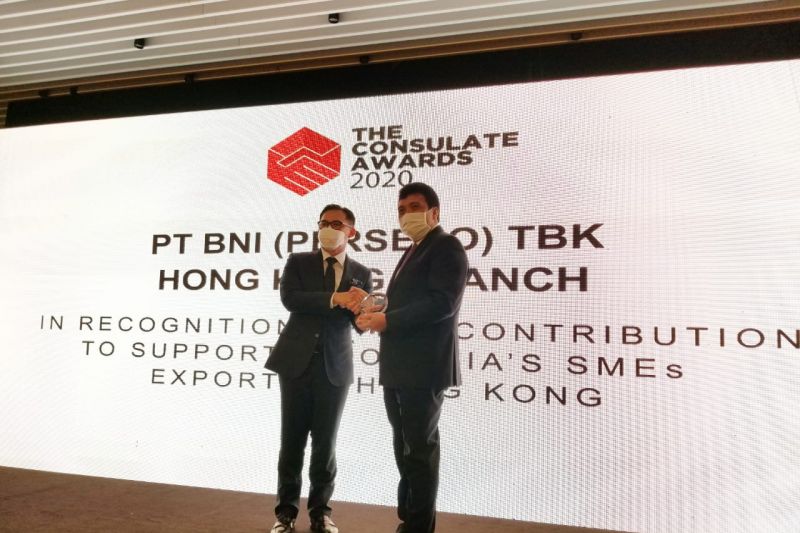 BNI terima Consulate Award 2020 dari KJRI Hong Kong