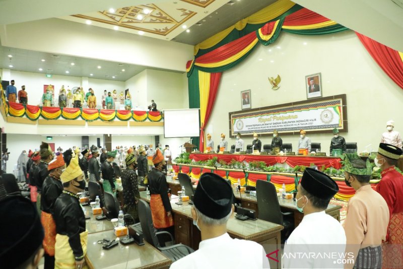 Dengan keterbatasan karena pandemi Covid-19, DPRD Inhil gelar rapat paripurna istimewa Milad Kabupaten Inhil