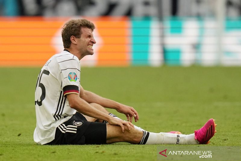 Kondisi Thomas Mueller masih tanda tanya jelang laga Jerman vs Hungaria