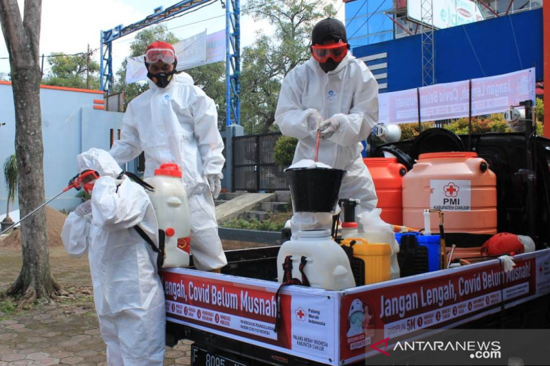 PMI Cianjur targetkan 737 titik penyemprotan disinfektan cegah covid