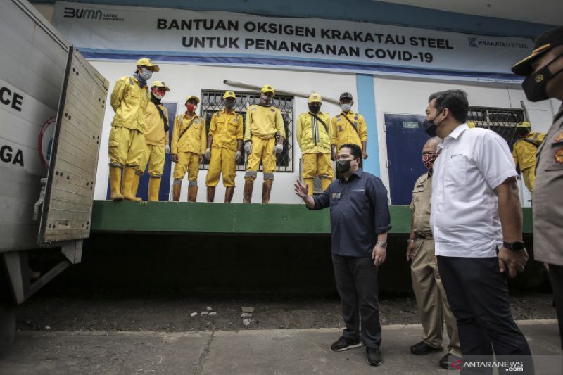 Menteri Erick terus maksimalkan peran BUMN bantu penanganan COVID-19