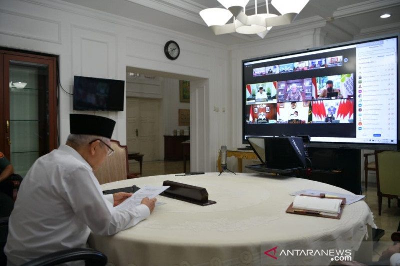 Wapres Ma'ruf Amin sebut kerja pers harus tetap berjalan di tengah pandemi