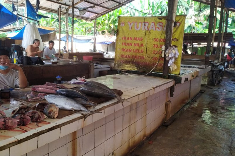 Warga Bandarlampung masih banyak tak pakai masker di pasar tradisional