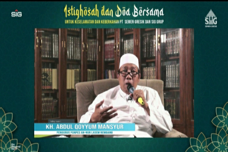 Semen Gresik gelar istigasah virtual dipimpin Gus Qoyyum