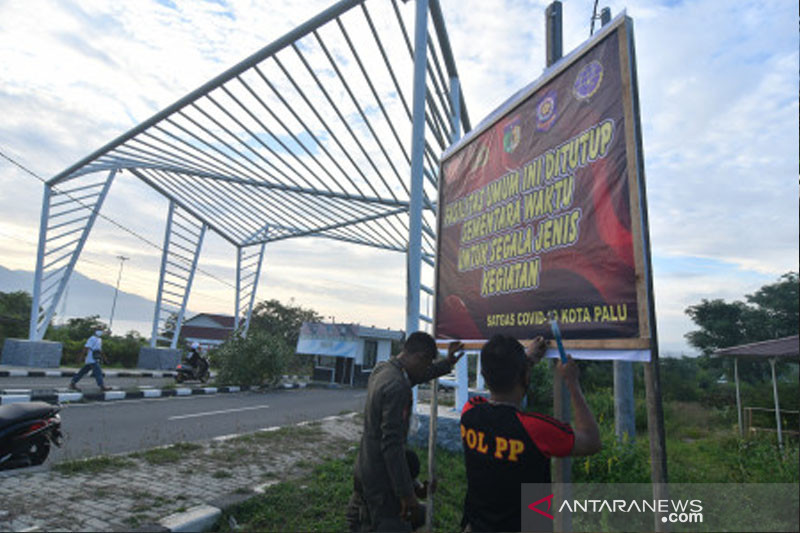 Penutupan lokasi wisata dan ruang publik di Palu