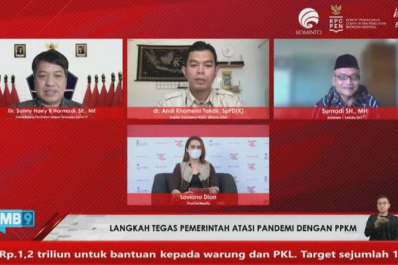 Pemerintah terus berupaya menekan kasus COVID-19