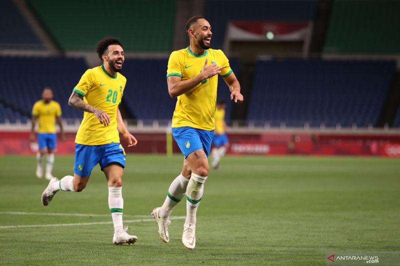 Brazil lolos ke semifinal Olimpiade setelah menang tipis atas Mesir