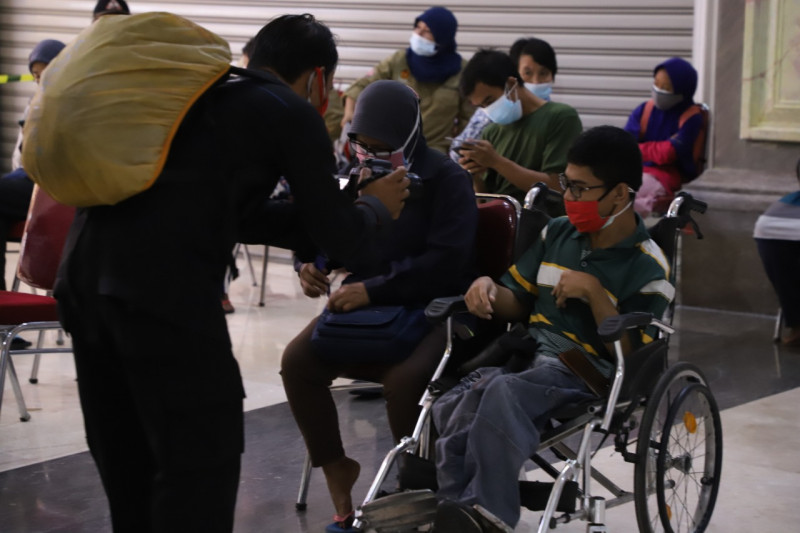 Polda DIY-Dinas Sosial Sleman menggelar vaksinasi bagi disabilitas
