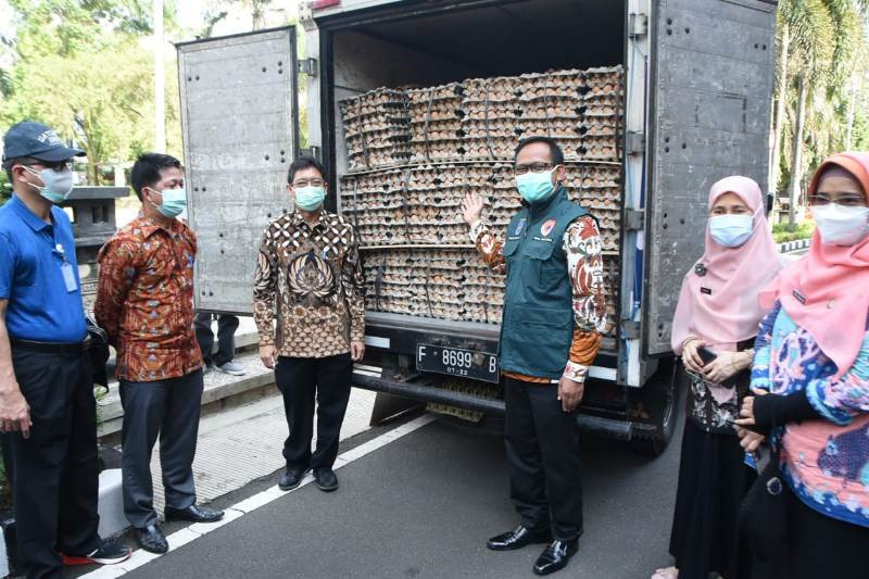 Pemkot Depok terima bantuan tiga ton telur untuk tenaga kesehatan