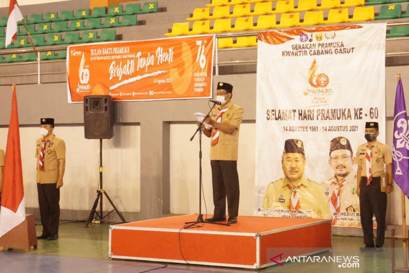 Pemkab Garut terjunkan Pramuka bantu sukseskan vaksinasi