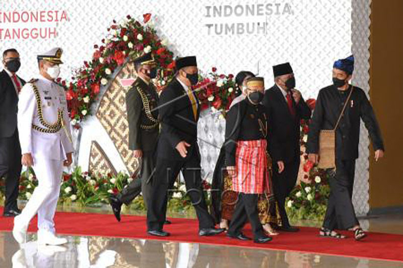 Presiden Jokowi menghadiri Sidang Tahunan MPR