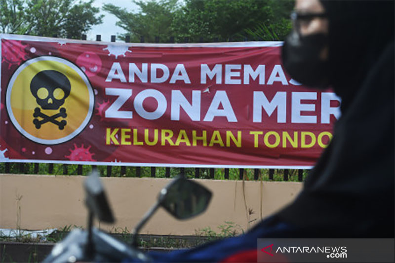 Peringatan Kelurahan Zona Merah di Palu