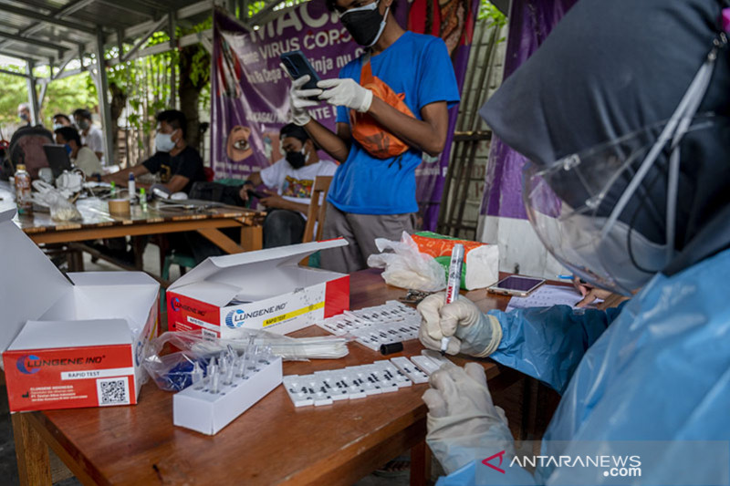 Tes Usap Antigen Mandiri Jurnalsi di Palu