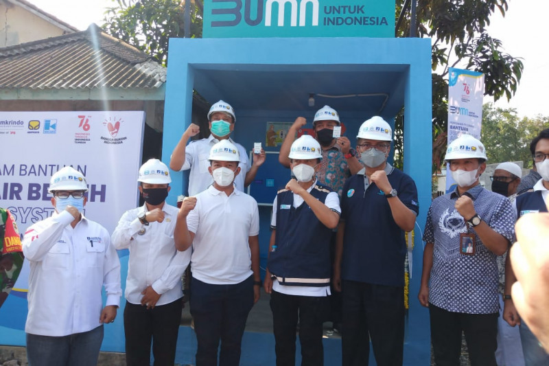Jamkrindo kolaborasi sediakan air bersih senilai Rp1,45 miliar di Sukabumi