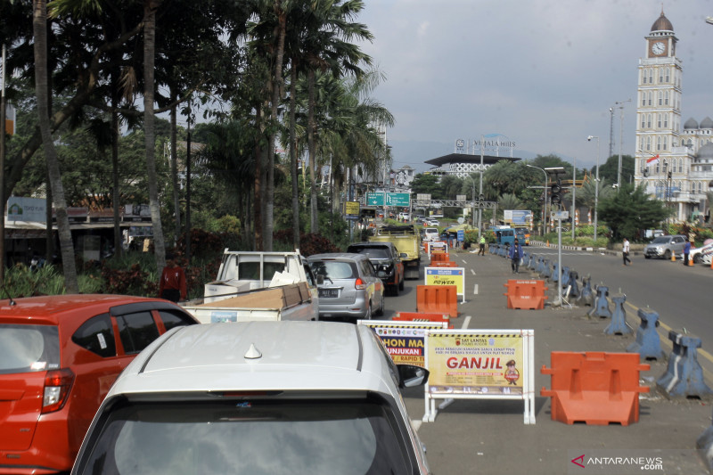 Ganjil-genap di Puncak kurangi 3.602 kendaraan menuju Bogor