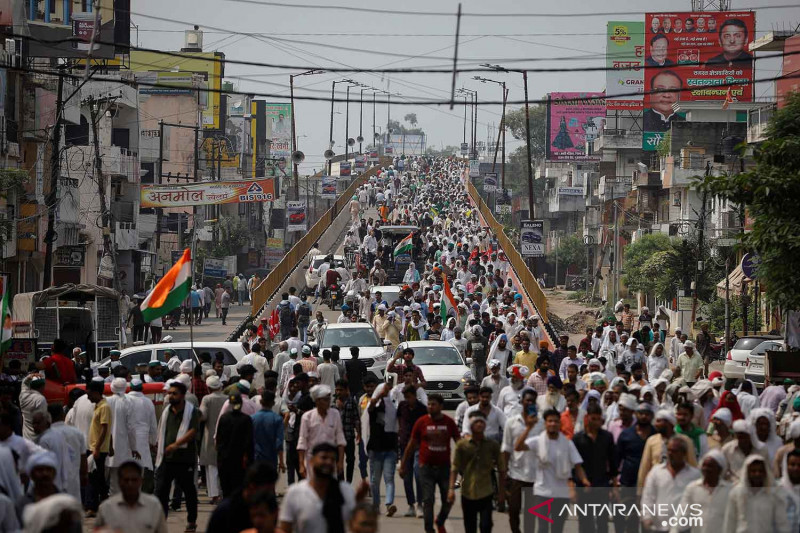 Petani India protes UU pertanian