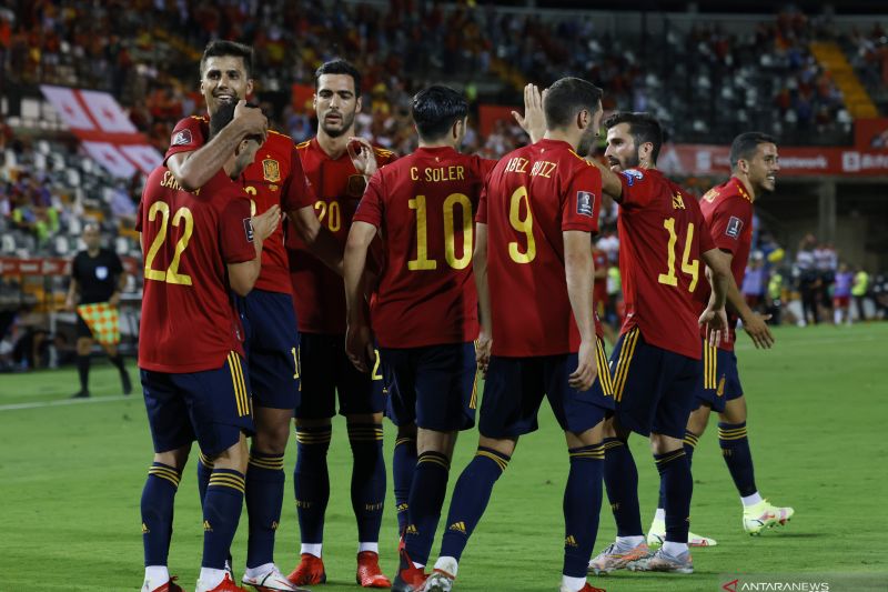 Spanyol hancurkan Georgia empat gol tanpa balas