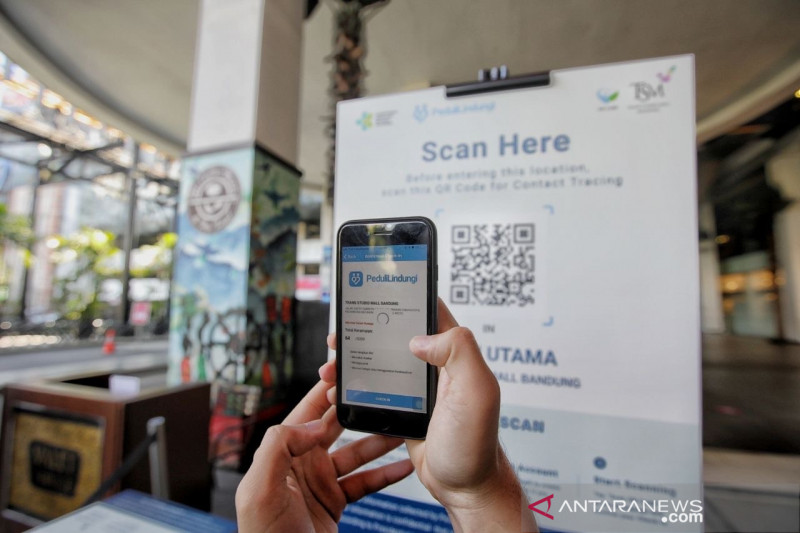 Mal di Kota Bandung terapkan aplikasi PeduliLindungi bagi warga dan karyawan