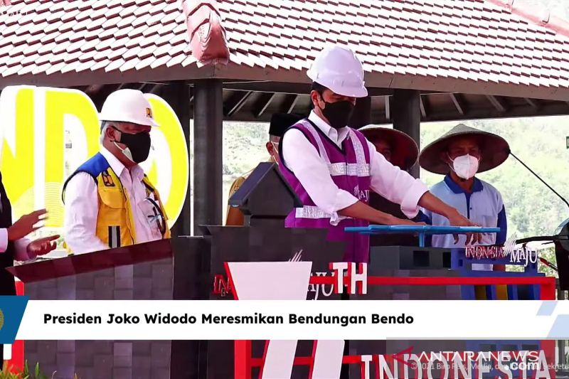 Presiden Joko Widodo resmikan Bendungan Bendo