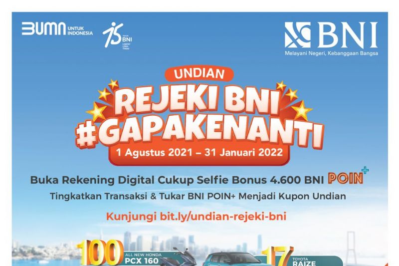 Gelar program undian, BNI siapkan hadiah kendaraan ramah lingkungan