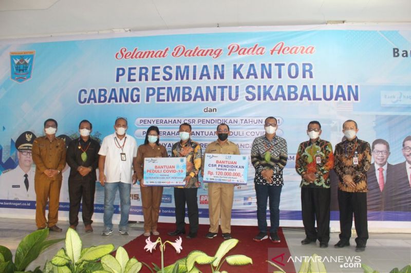 Bank Nagari paparkan neraca keuangan Cabang Pembantu Sikabaluan yang baru diresmikan